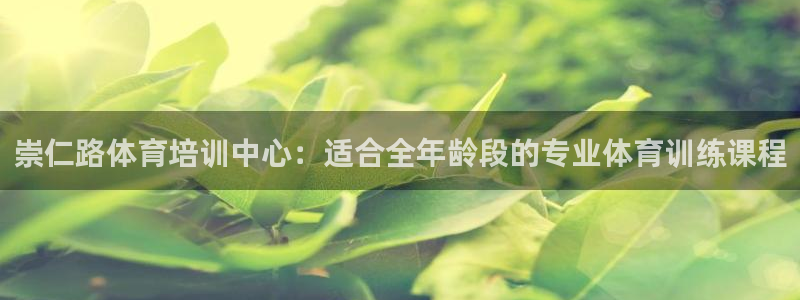 焦点娱乐官方网站入口下载手机版：崇仁路体育培训中心：